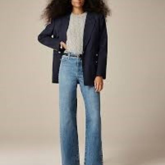 Jcrew Studded lower-rise wide-leg jean in 1984 rigid, NWT, size 29 - Picture 5 of 6